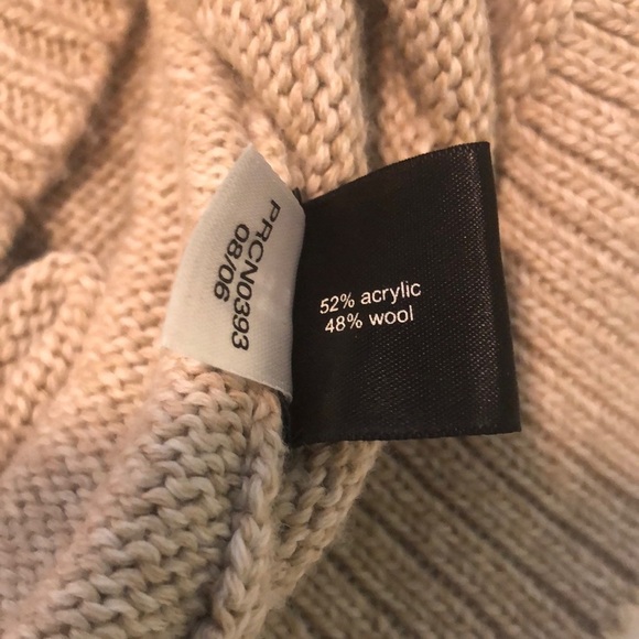 The Limited cowl neck oatmeal cream sweater - Picture 3 of 7